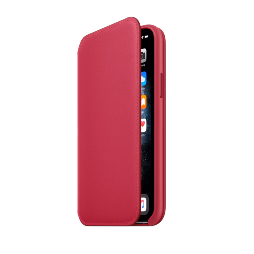 iPhone 11 Pro Leather Folio — Raspberry