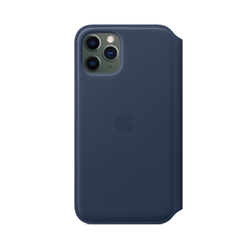 iPhone 11 Pro Leather Folio — Deep Sea Blue