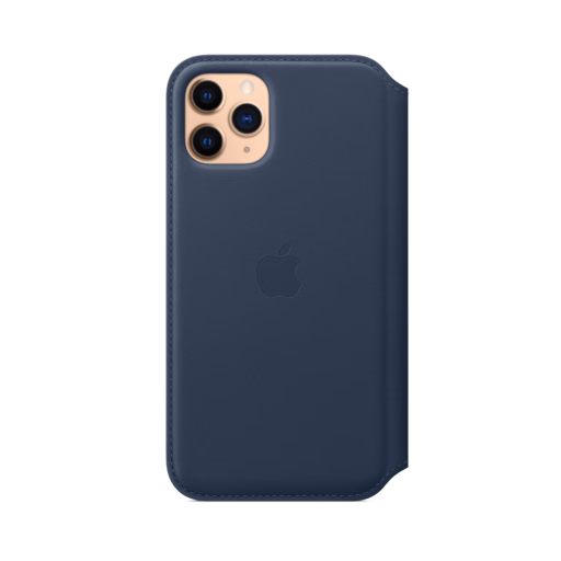 iPhone 11 Pro Leather Folio — Deep Sea Blue