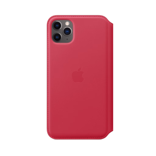 iPhone 11 Pro Max Leather Folio — Raspberry iPhone 11 Pro Max Leather Folio — Raspberry