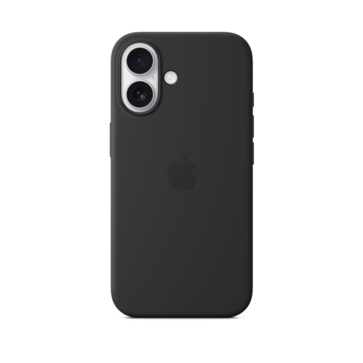 iPhone 16 Silicone Case with MagSafe — Black