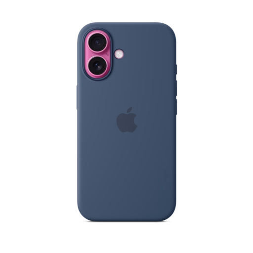 iPhone 16 Silicone Case with MagSafe — Denim