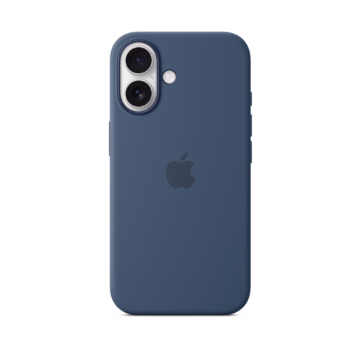 iPhone 16 Silicone Case with MagSafe — Denim