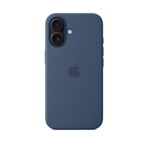 iPhone 16 Silicone Case with MagSafe — Denim