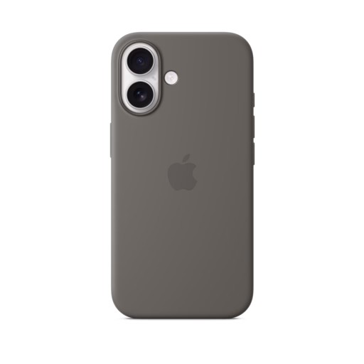 iPhone 16 Silicone Case — Stone Gray