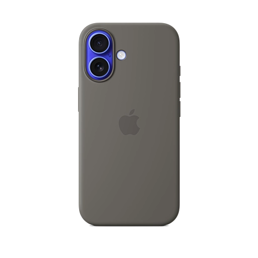 iPhone 16 Silicone Case — Stone Gray iPhone 16 Silicone Case — Stone Gray