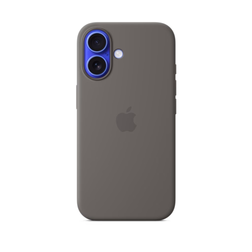 iPhone 16 Silicone Case with MagSafe — Stone Grey