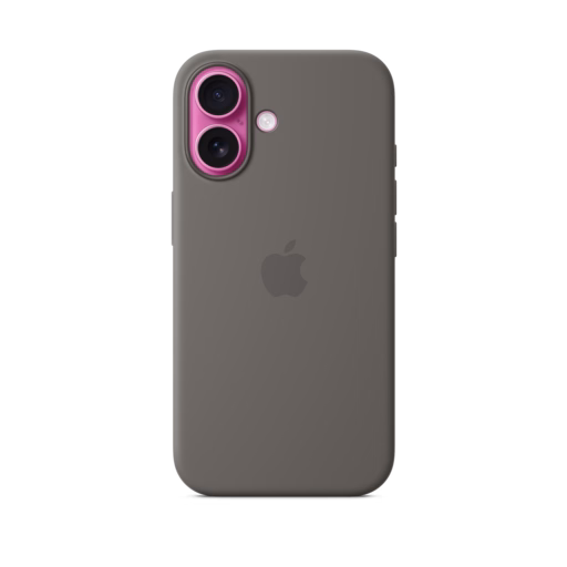 iPhone 16 Silicone Case with MagSafe — Stone Grey
