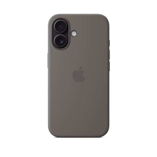 iPhone 16 Silicone Case with MagSafe — Stone Grey