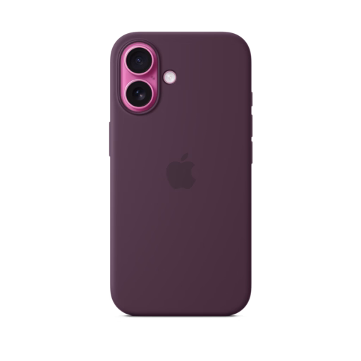 iPhone 16 Silicone Case — Plum