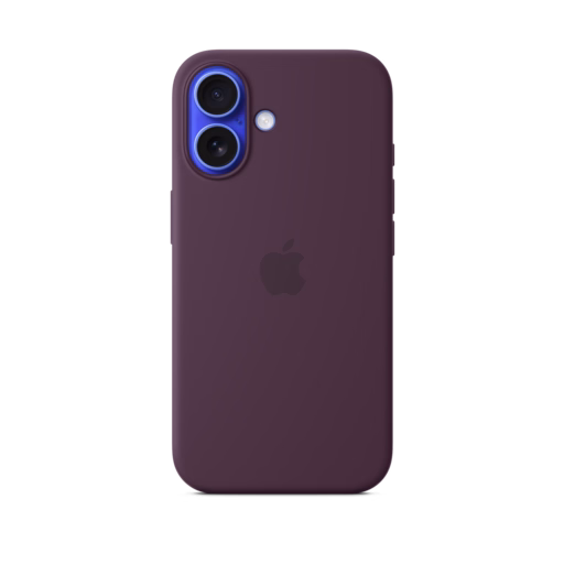 iPhone 16 Silicone Case with MagSafe — Plum