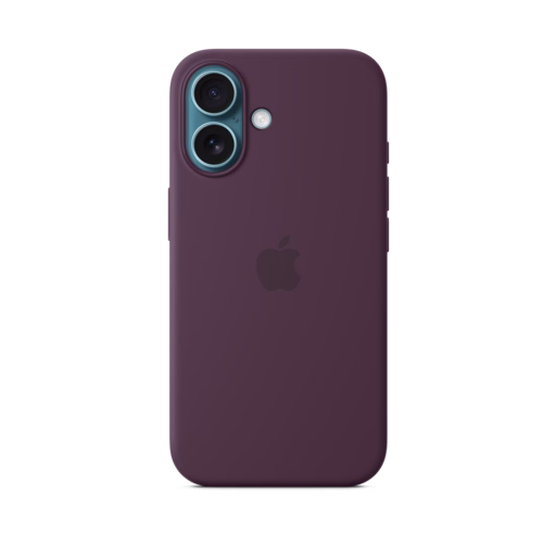 iPhone 16 Silicone Case with MagSafe — Plum