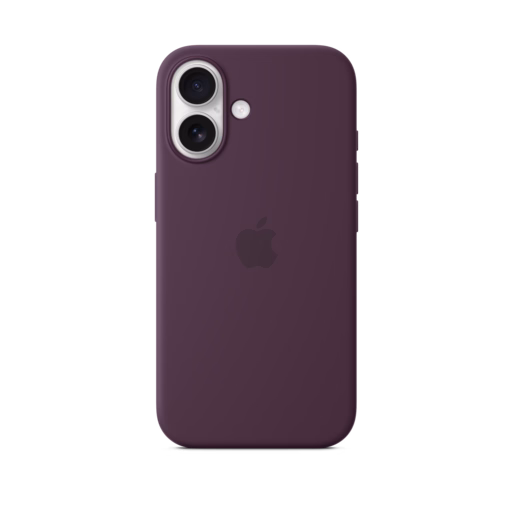 iPhone 16 Silicone Case with MagSafe — Plum