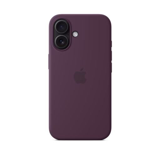 iPhone 16 Silicone Case with MagSafe — Plum