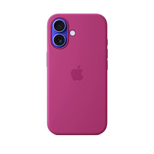 iPhone 16 Silicone Case — Fuchsia iPhone 16 Silicone Case — Fuchsia