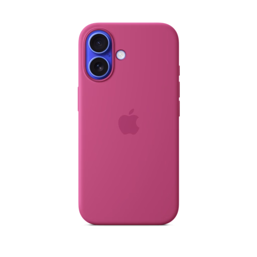iPhone 16 Silicone Case with MagSafe — Fuchsia