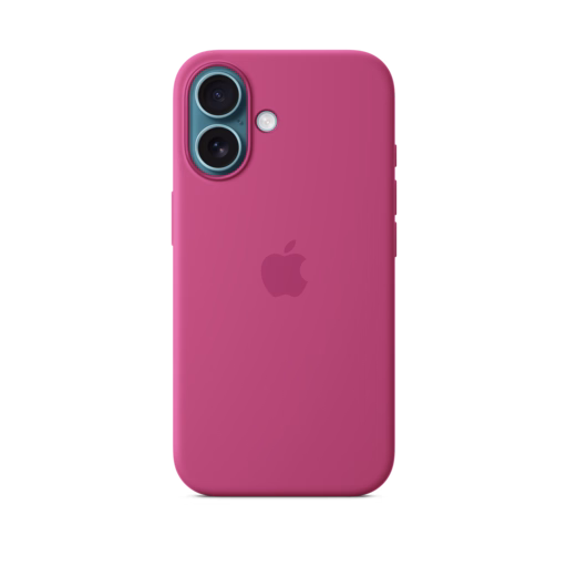 iPhone 16 Silicone Case with MagSafe — Fuchsia