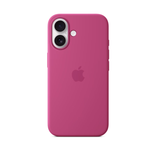 iPhone 16 Silicone Case with MagSafe — Fuchsia
