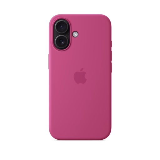 iPhone 16 Silicone Case with MagSafe — Fuchsia