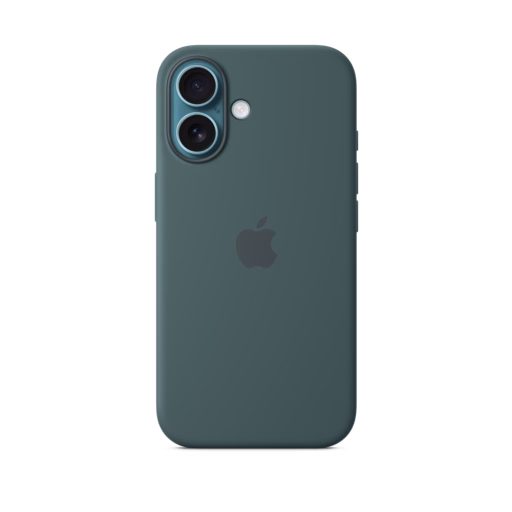 iPhone 16 Silicone Case — Lake Green