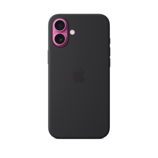 iPhone 16 Plus Silicone Case with MagSafe — Black