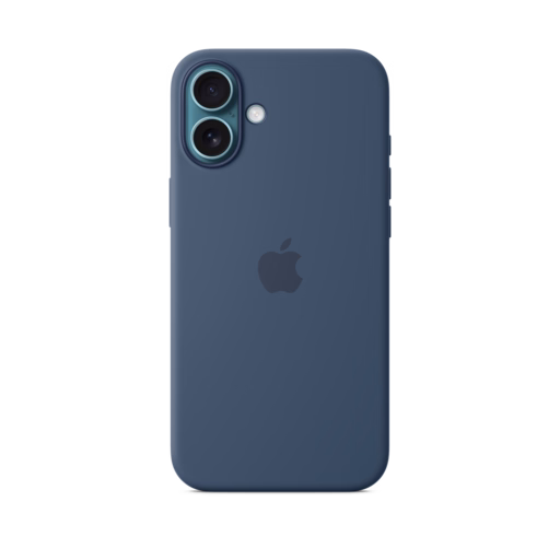iPhone 16 Plus Silicone Case with MagSafe — Denim