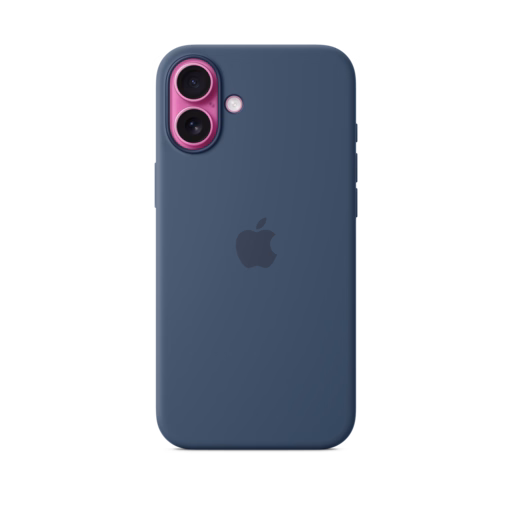 iPhone 16 Plus Silicone Case with MagSafe — Denim
