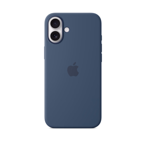 iPhone 16 Plus Silicone Case with MagSafe — Denim