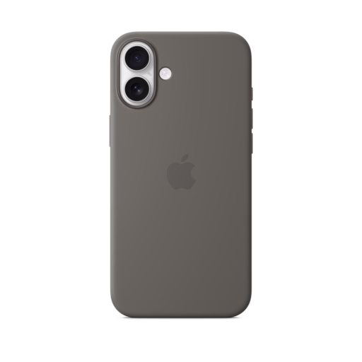iPhone 16 Plus Silicone Case — Stone Gray