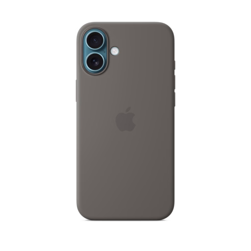 iPhone 16 Plus Silicone Case with MagSafe — Stone Grey