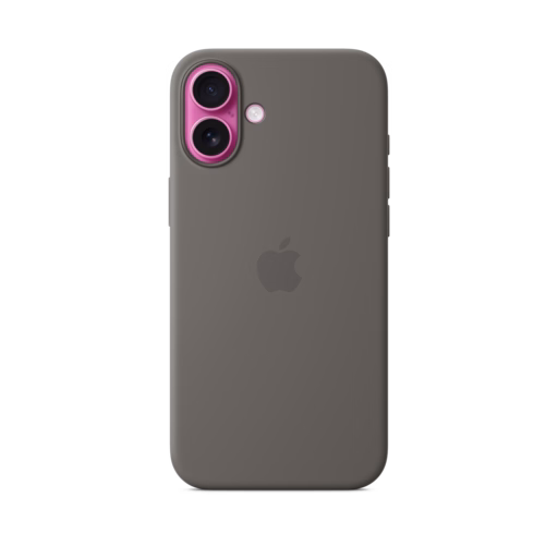 iPhone 16 Plus Silicone Case with MagSafe — Stone Grey