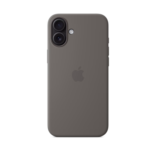 iPhone 16 Plus Silicone Case with MagSafe — Stone Grey