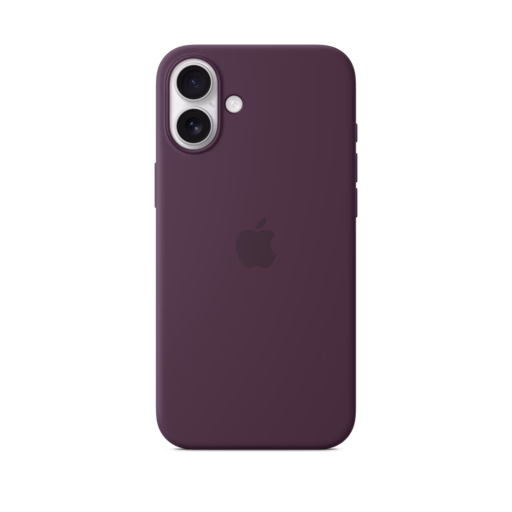 iPhone 16 Plus Silicone Case with MagSafe — Plum