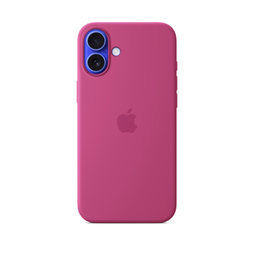 iPhone 16 Plus Silicone Case with MagSafe — Fuchsia
