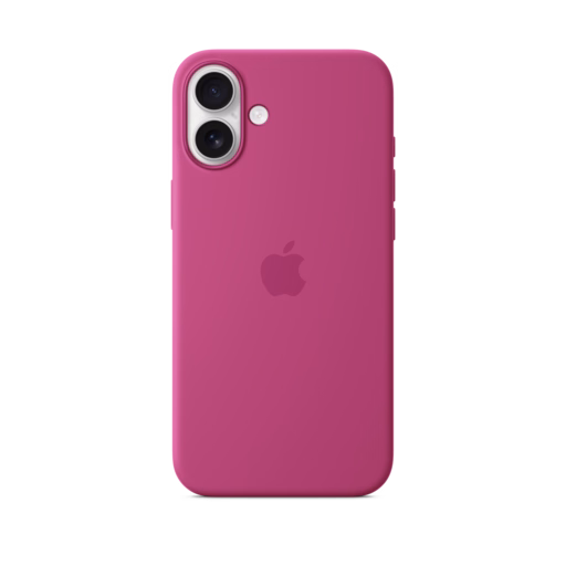 iPhone 16 Plus Silicone Case with MagSafe — Fuchsia
