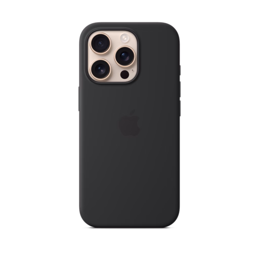 iPhone 16 Pro Silicone Case with MagSafe — Black