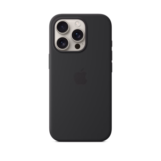 iPhone 16 Pro Silicone Case with MagSafe — Black