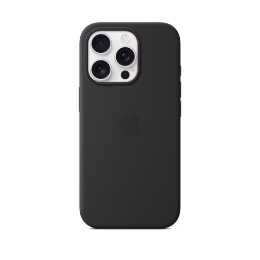 iPhone 16 Pro Silicone Case with MagSafe — Black
