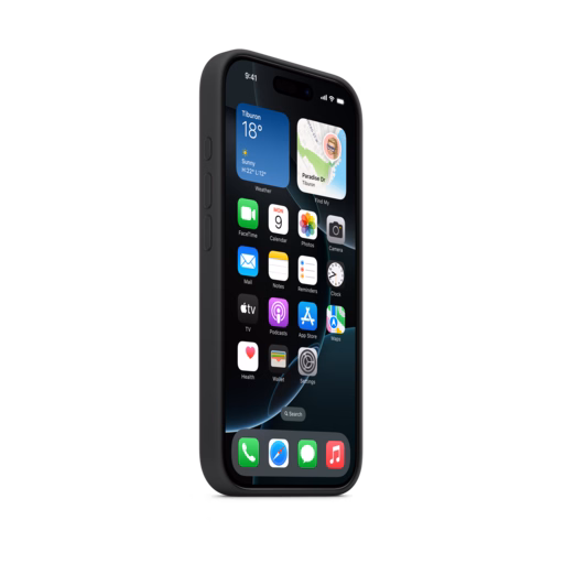 iPhone 16 Pro Silicone Case with MagSafe — Black