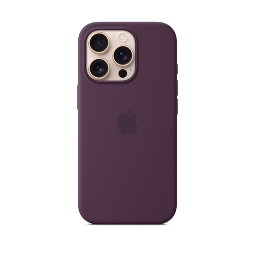iPhone 16 Pro Silicone Case with MagSafe — Plum