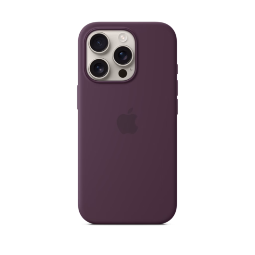 iPhone 16 Pro Silicone Case with MagSafe — Plum
