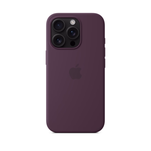 iPhone 16 Pro Silicone Case with MagSafe — Plum