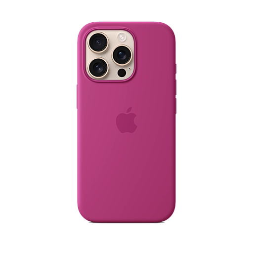 iPhone 16 Pro Silicone Case — Fuchsia iPhone 16 Pro Silicone Case — Fuchsia
