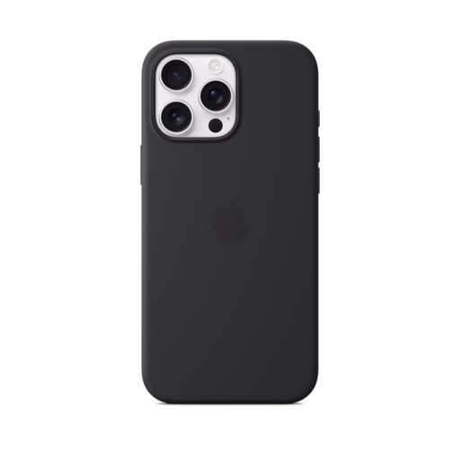 iPhone 16 Pro Max Silicone Case with MagSafe — Black