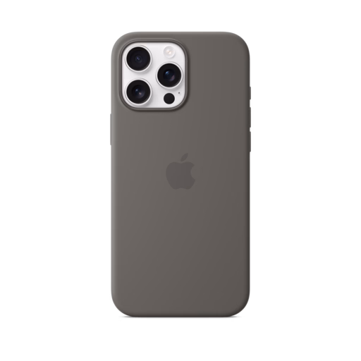 iPhone 16 Pro Max Silicone Case with MagSafe — Stone Grey