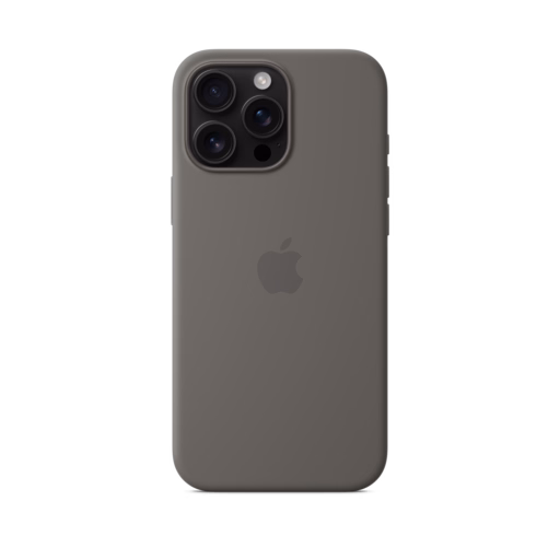 iPhone 16 Pro Max Silicone Case with MagSafe — Stone Grey
