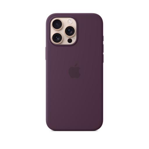 iPhone 16 Pro Max Silicone Case with MagSafe — Plum