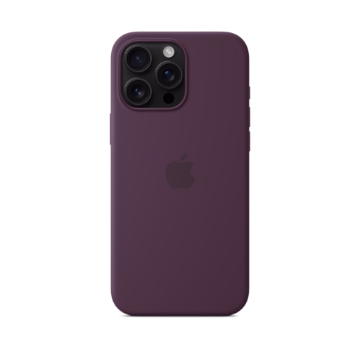 iPhone 16 Pro Max Silicone Case with MagSafe — Plum