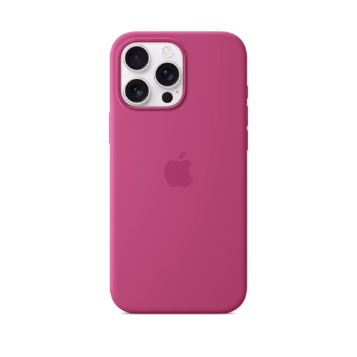 iPhone 16 Pro Max Silicone Case — Fuchsia