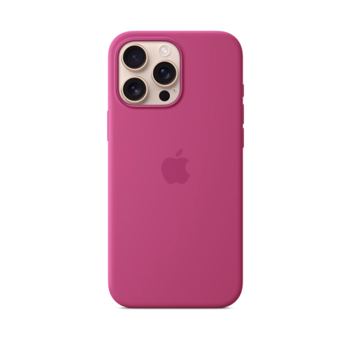 iPhone 16 Pro Max Silicone Case with MagSafe — Fuchsia